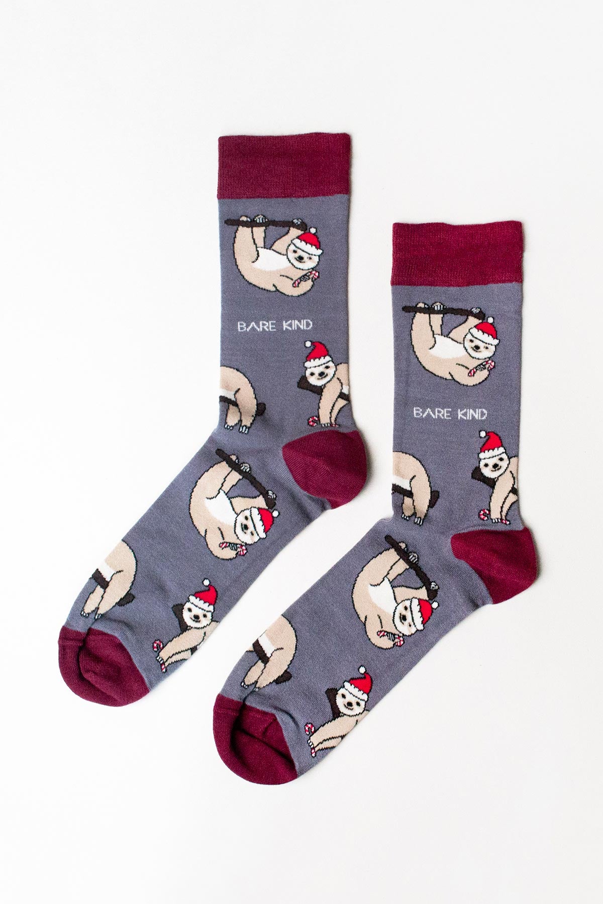 Bare Kind Christmas Save The Sloths Bamboo Socks