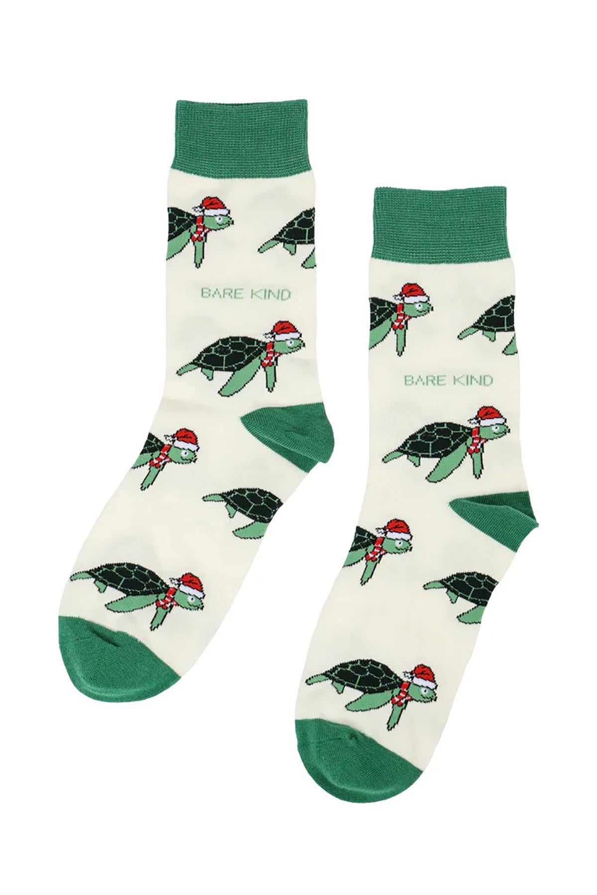 Bare Kind Christmas Save The Turtle Bamboo Socks