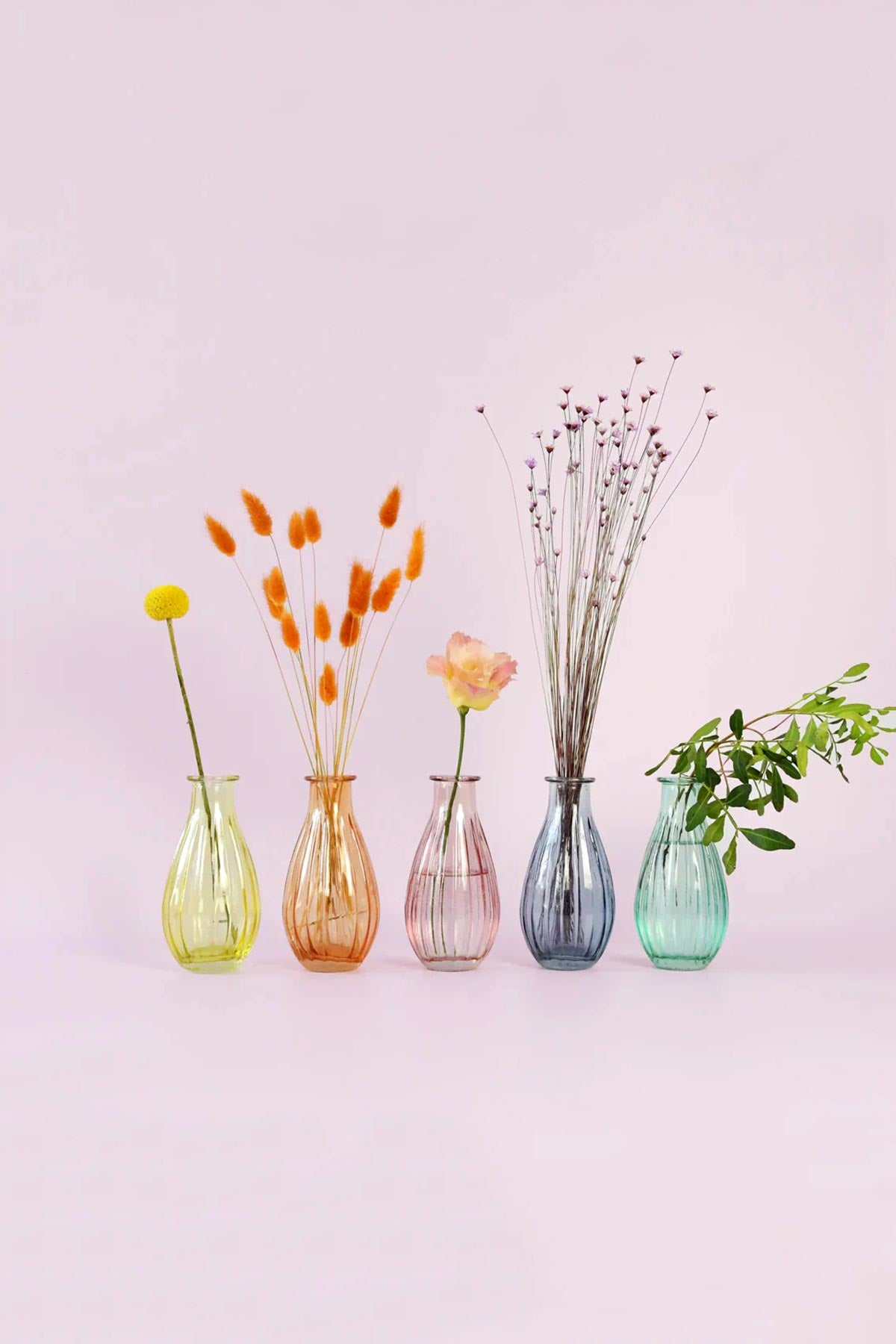 Talking Tables Colourful Glass Flower Bud Vases