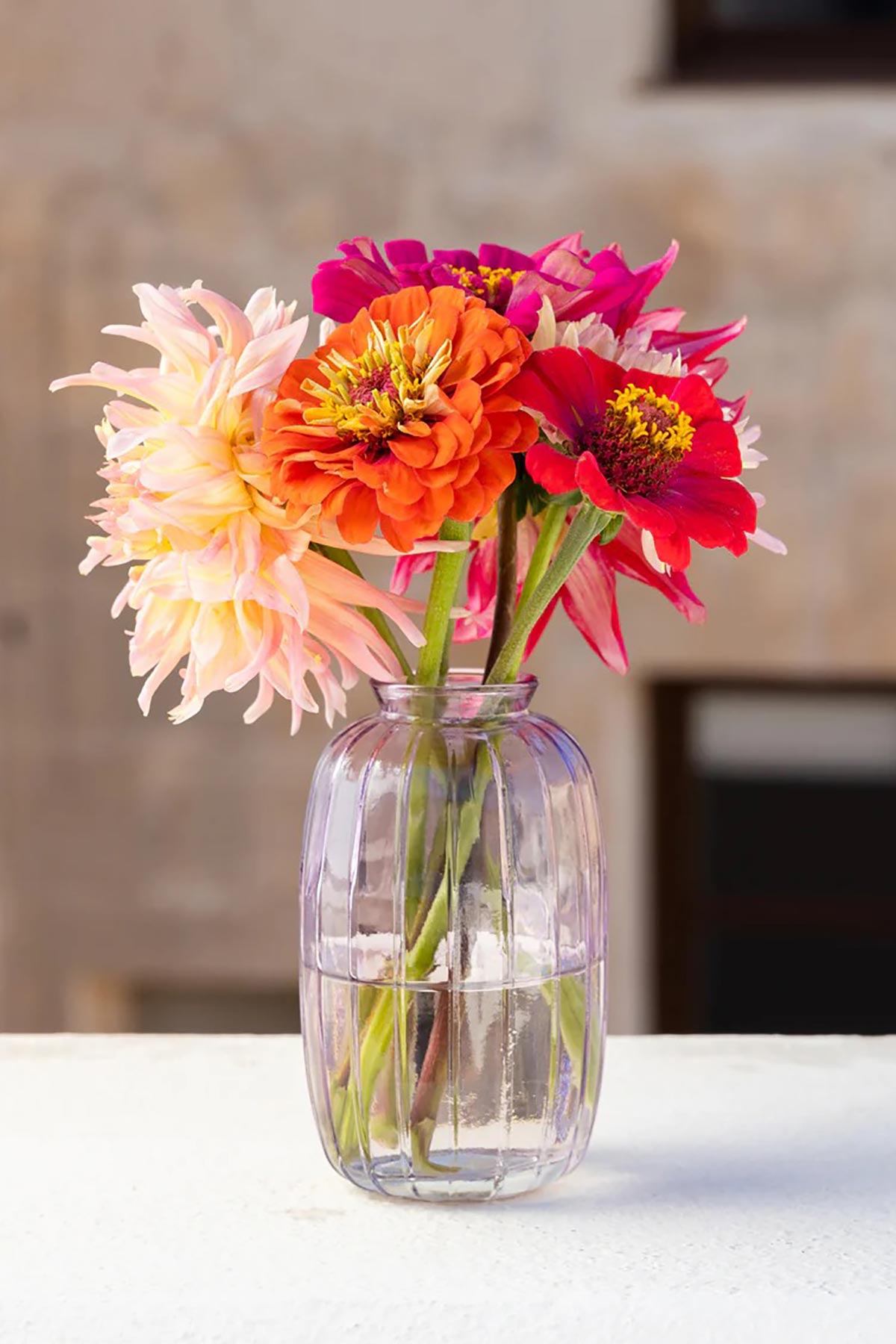 Talking Tables Colourful Glass Tall Flower Bud Vases