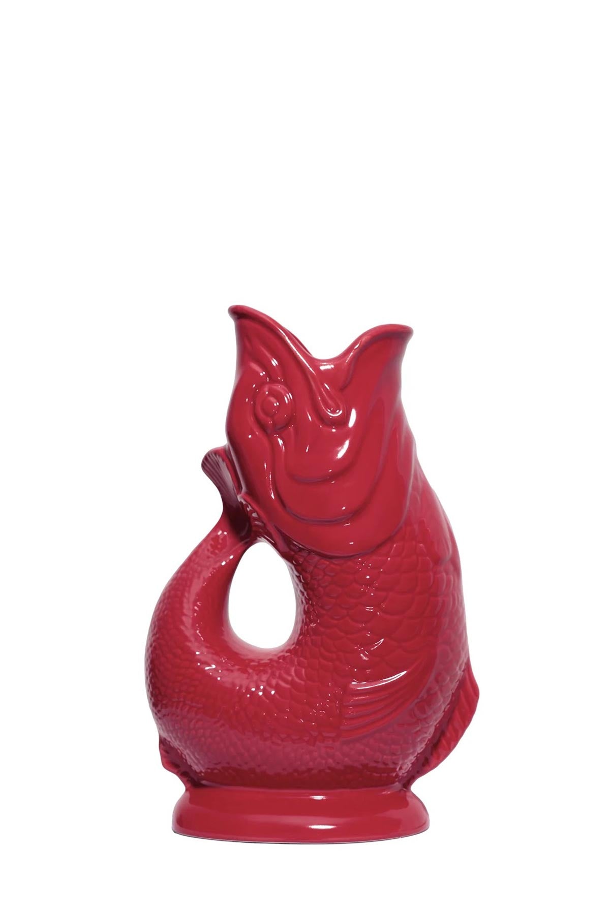 The Original Gluggle Jug Factory Cranberry Original Gluggle Jug Pitcher Vase