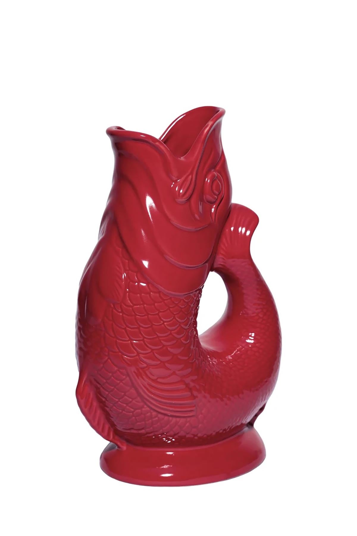 The Original Gluggle Jug Factory Cranberry Original Gluggle Jug Pitcher Vase