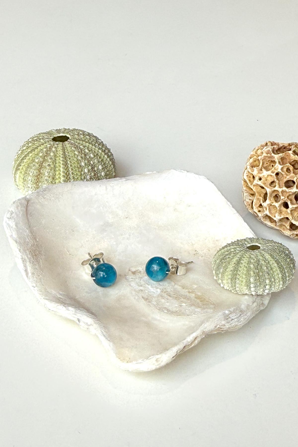 Cranberry Gemstone Stud Earrings
