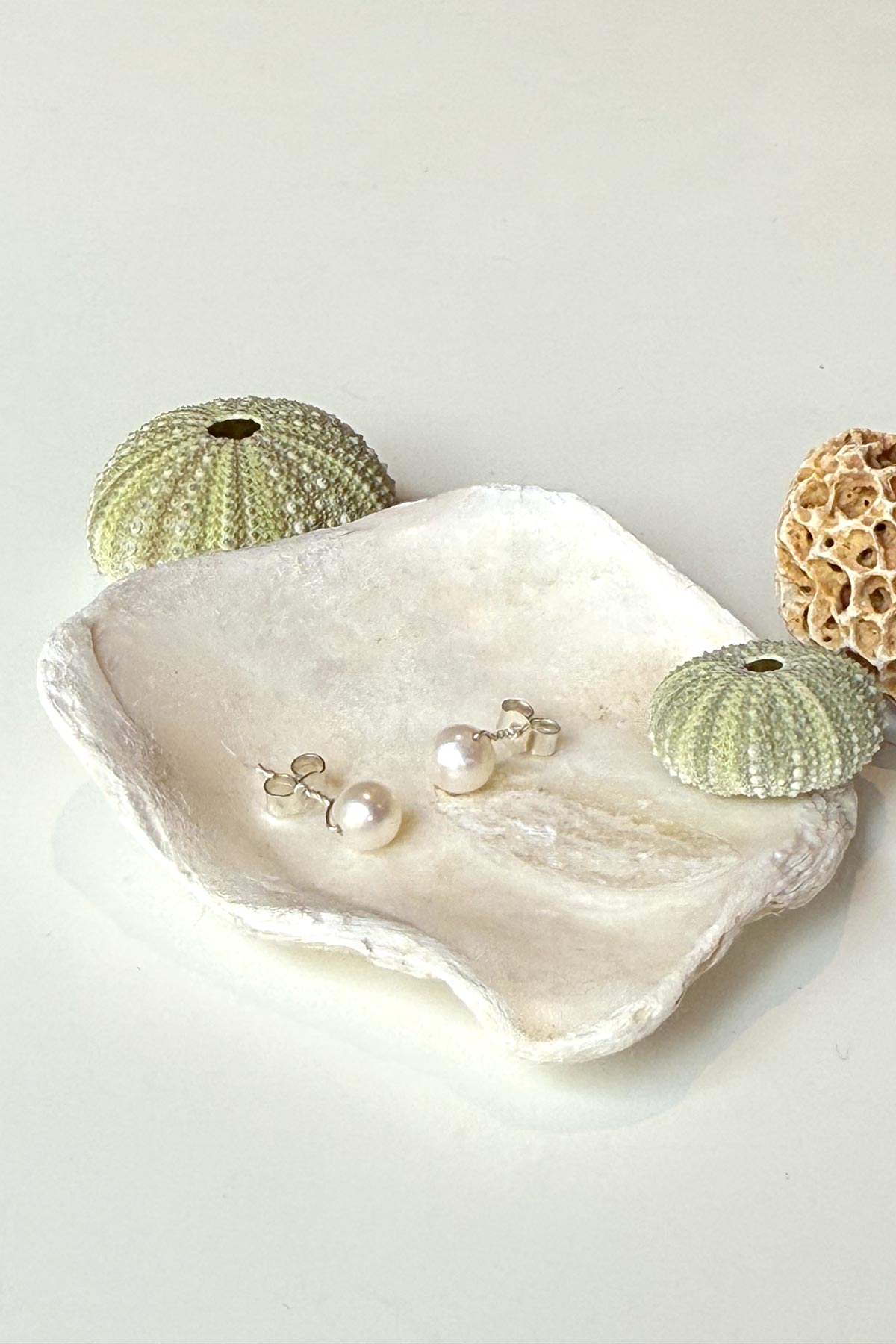 Cranberry Gemstone Stud Earrings