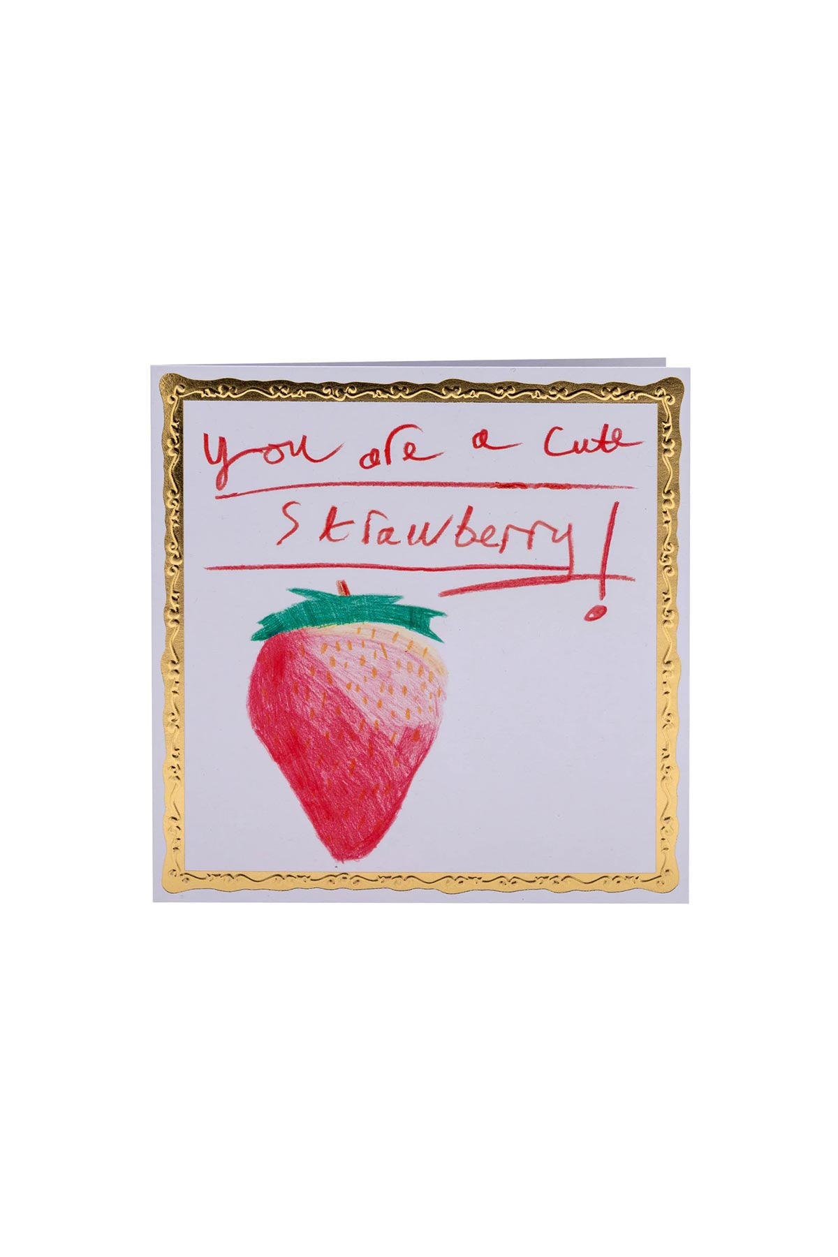 Arthouse Unlimited Cute Strawberry Greetings Card