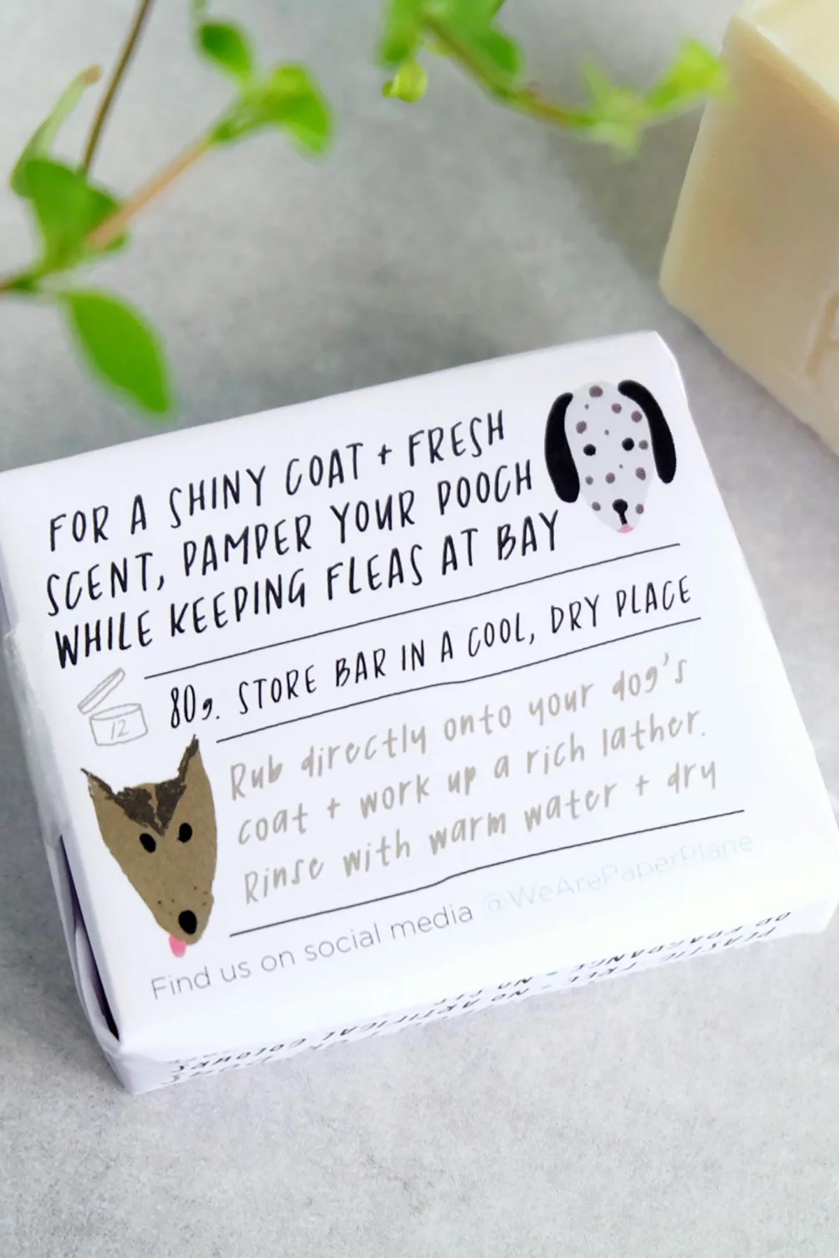 Paper Plane Dog Shampoo 100% Natural Vegan