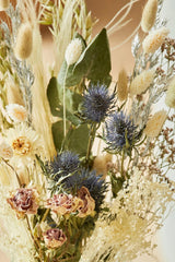 Wildflowers By Floriette Large Dried Flowers Christmas Field Bouquet In Frosted White