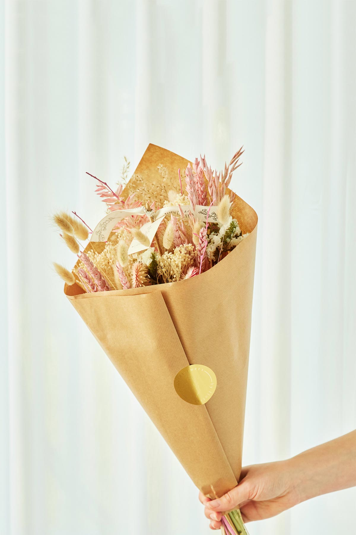 Wildflowers By Floriette Dried Flowers Field Bouquet In Blush