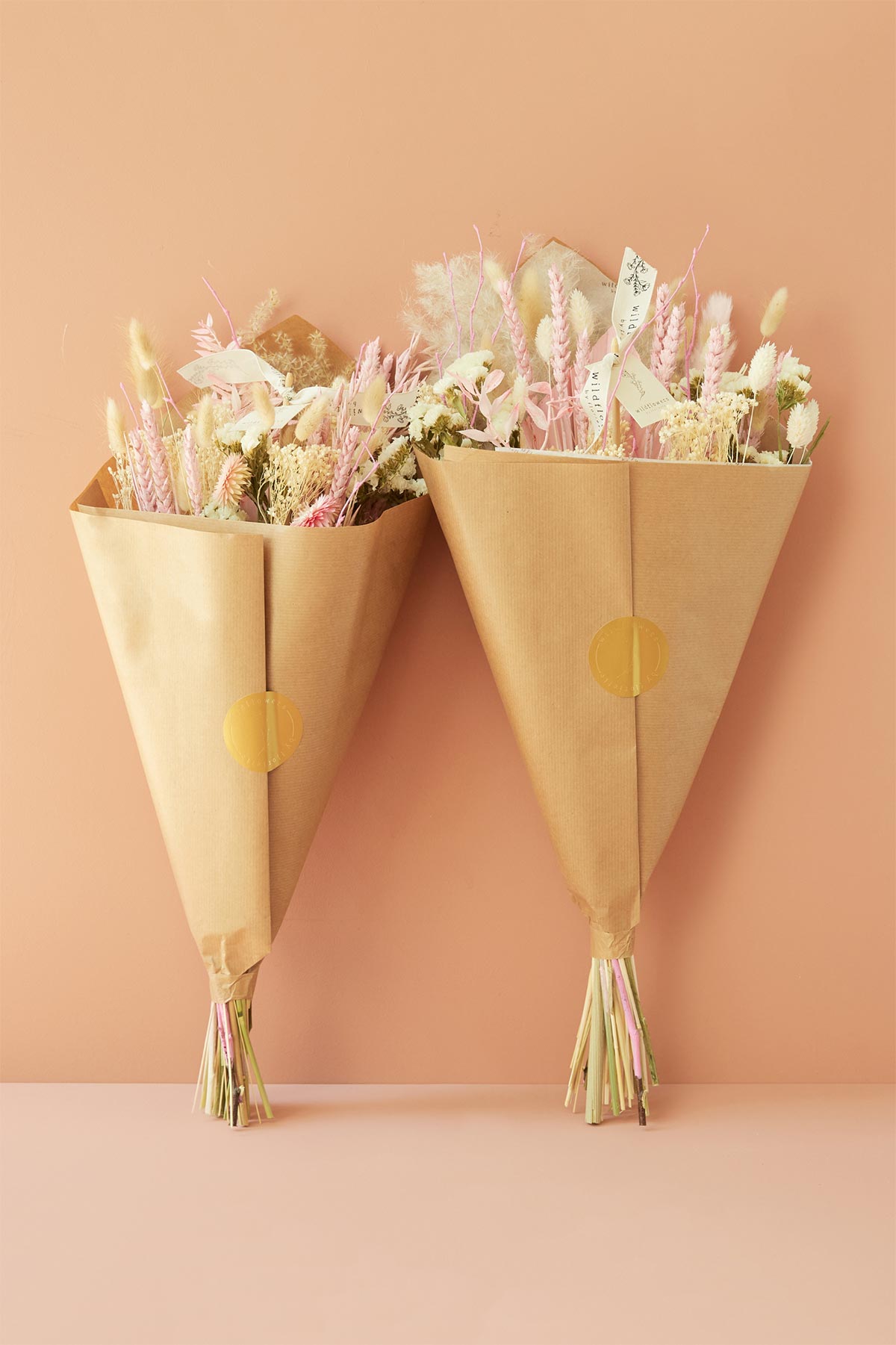 Wildflowers By Floriette Dried Flowers Field Bouquet In Blush