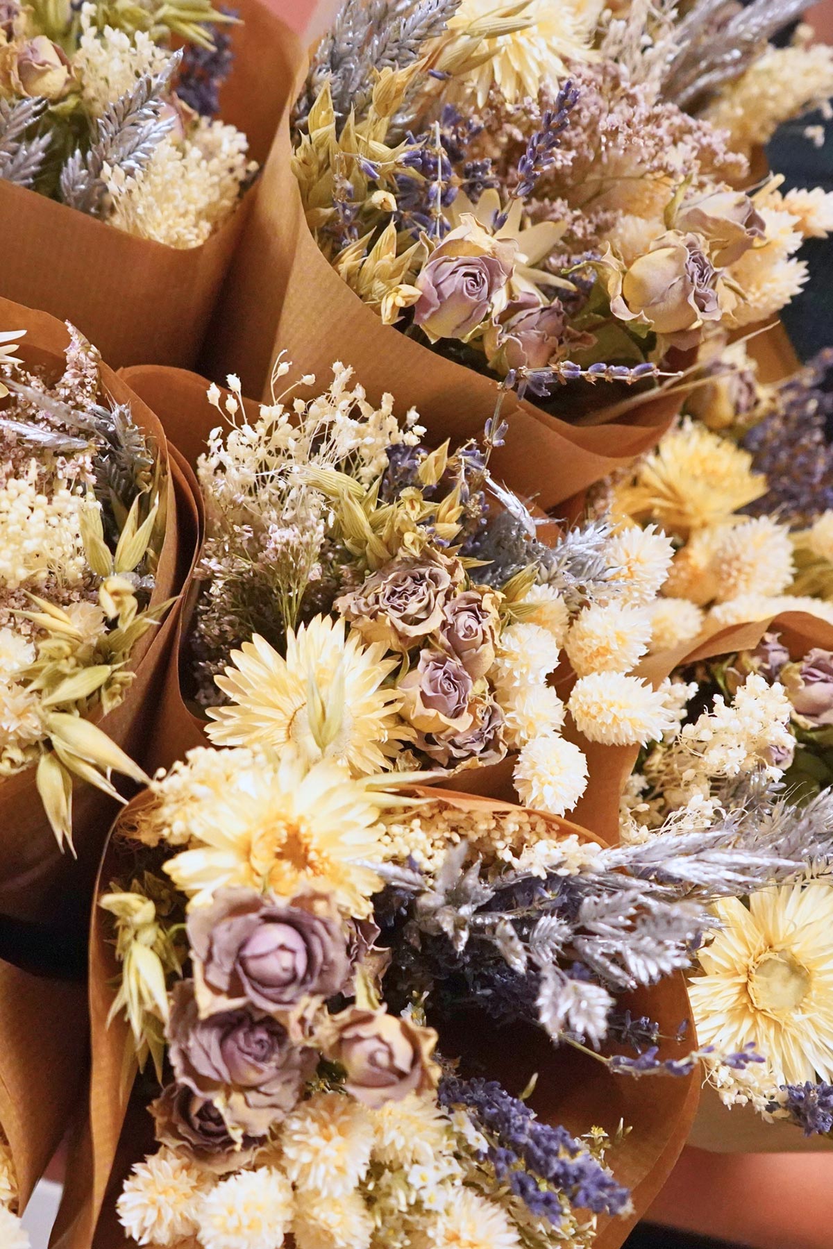 Wildflowers By Floriette Dried Flowers Market More In Frosted White