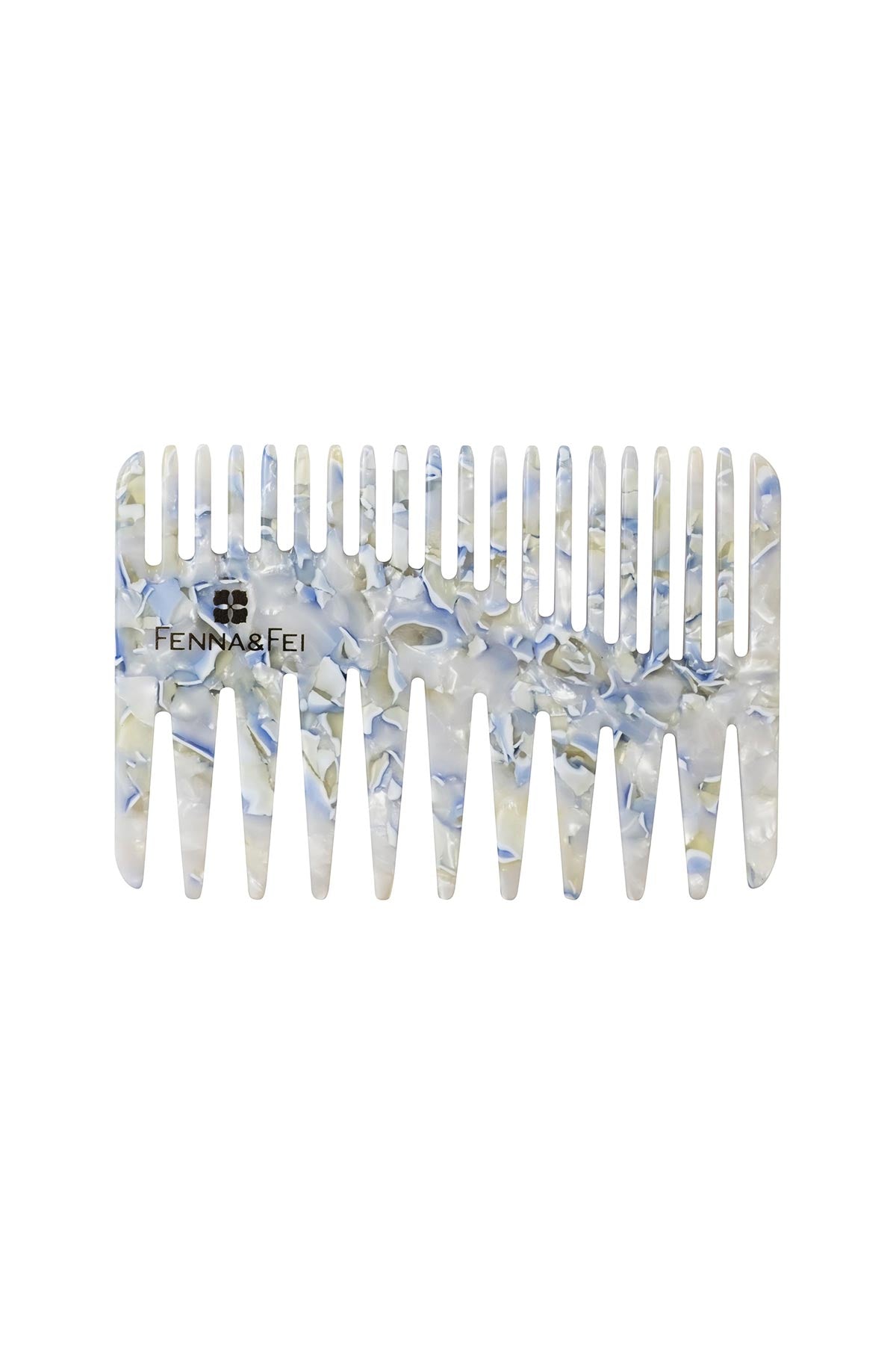 Italian Acetate Duet Comb In Ajisai