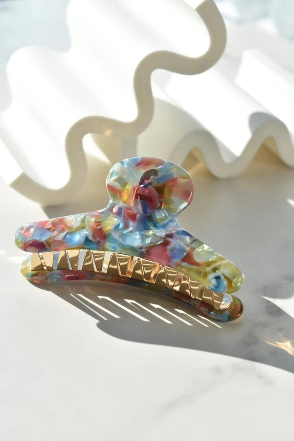 Fenna & Fei Italian Acetate French Claw In Sea Glass