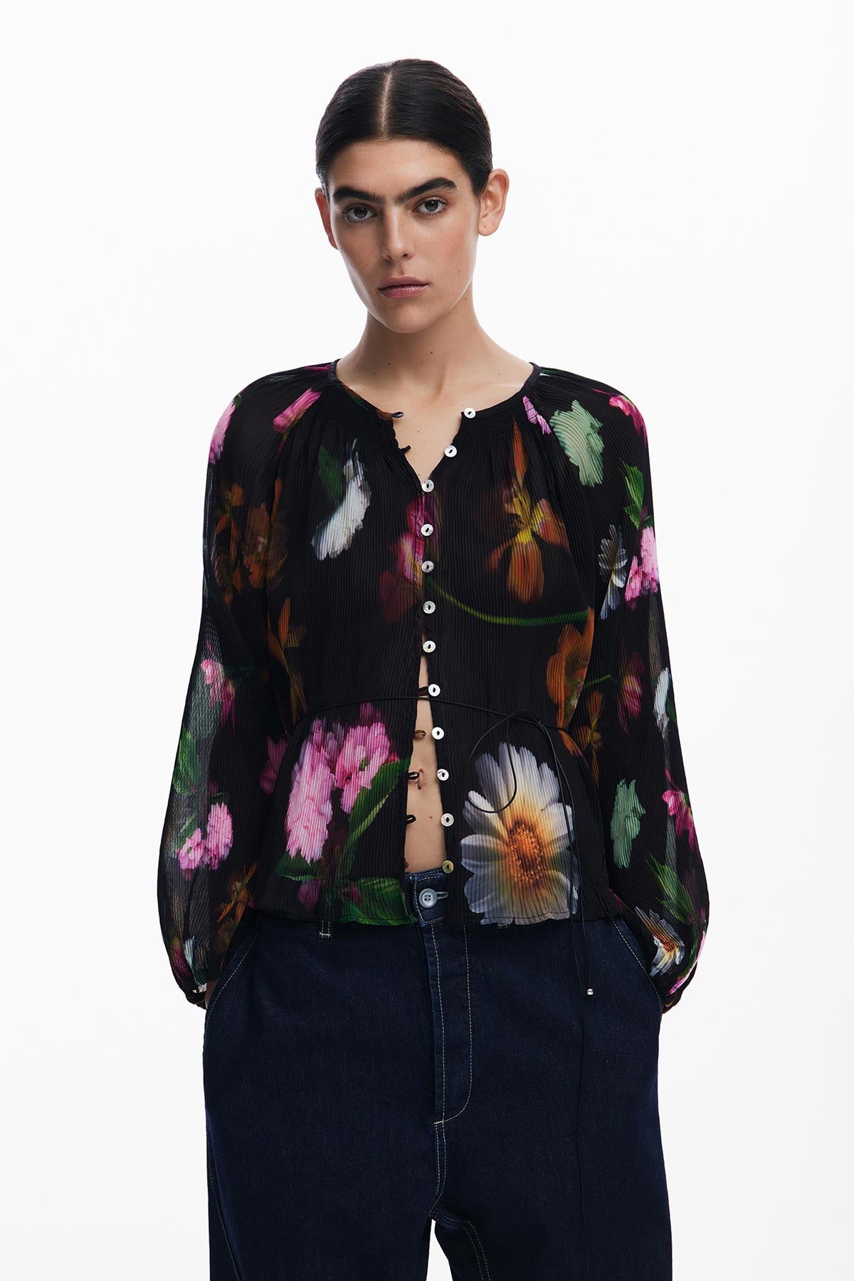 Desigual Floral Blouse