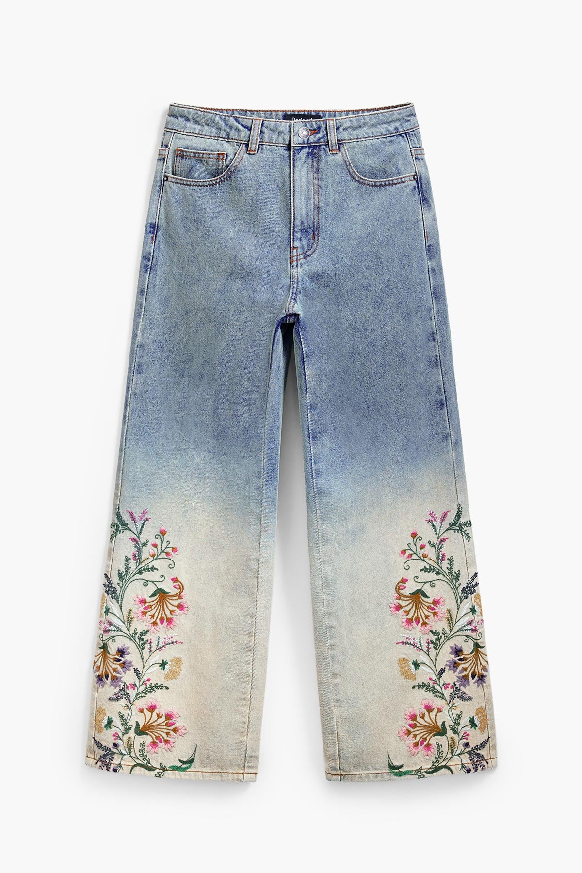 Desigual Floral Culotte Jeans