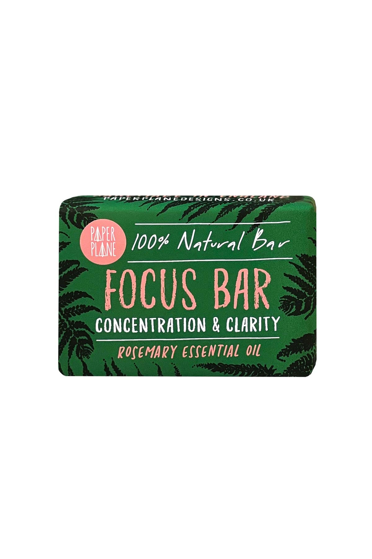 Paper Plane Focus Bar 100% Natural Vegan Rosemary Soap