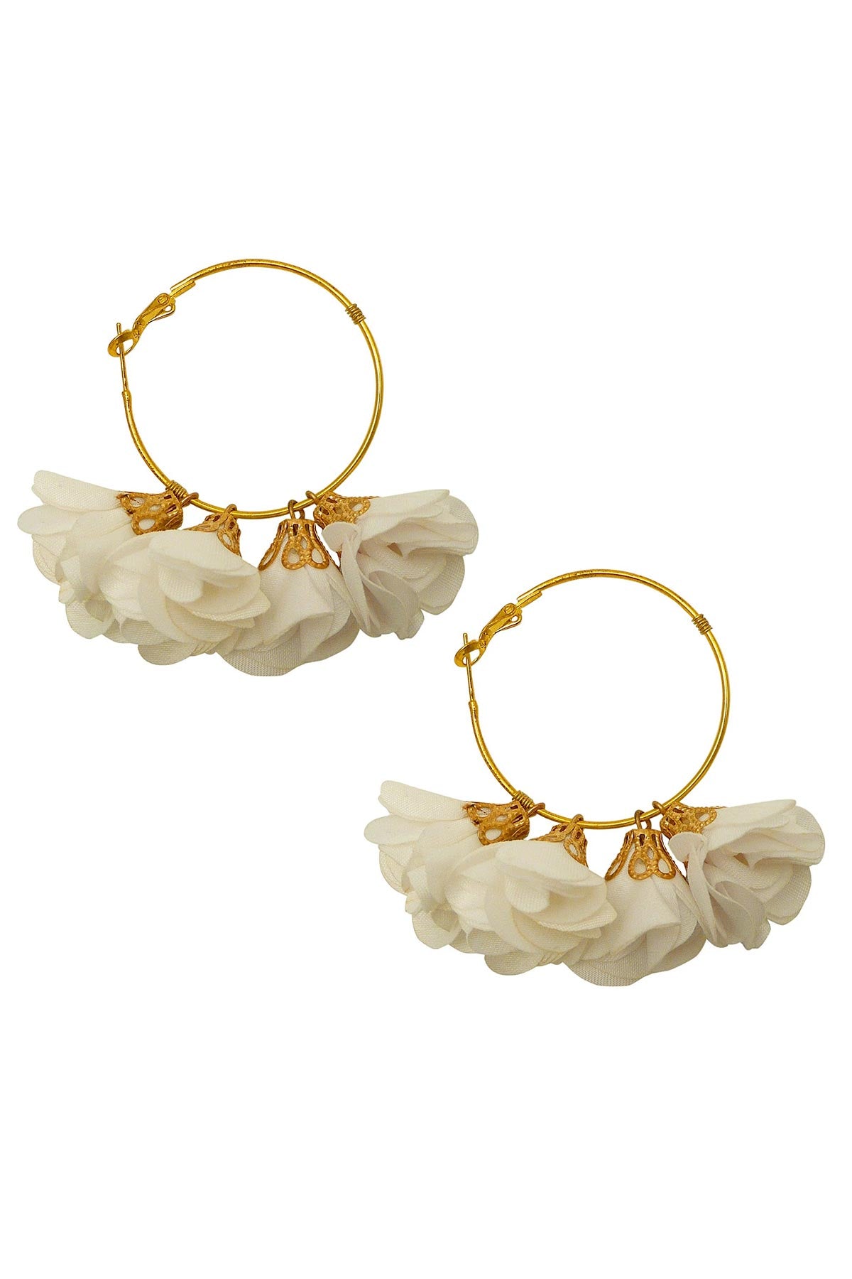 Lotusfeet Frida Flower Hoop Statement Earrings