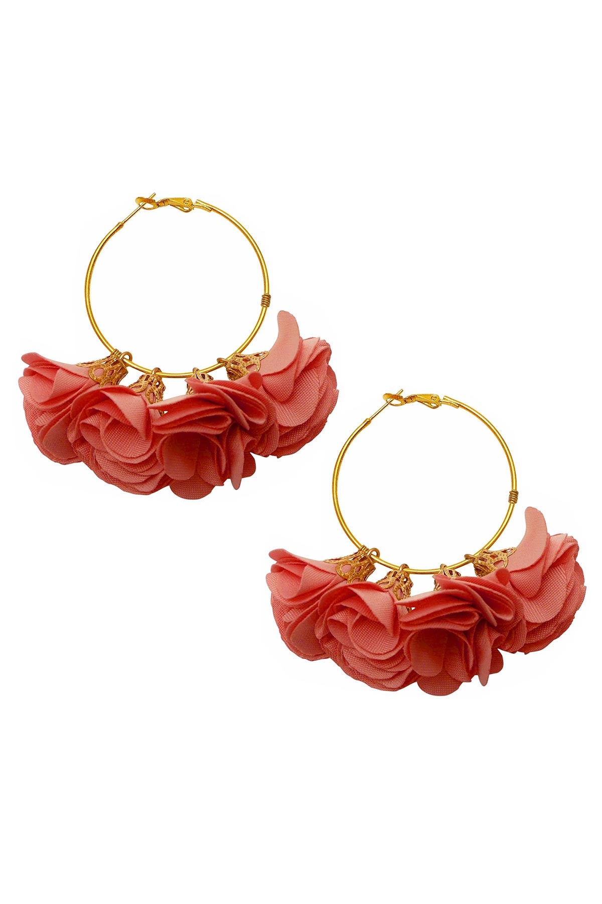 Lotusfeet Frida Flower Hoop Statement Earrings