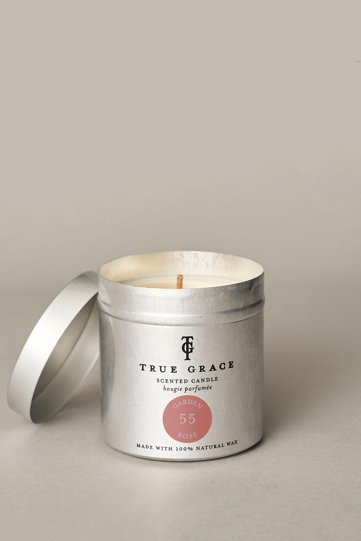 True Grace Garden Rose Tin Candle