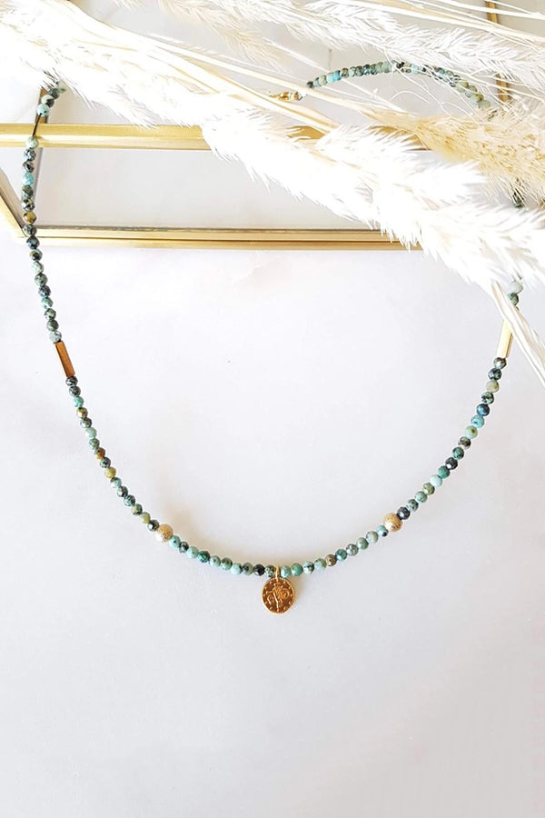 Ginandger Calypso Necklace - Turquoise & Hematite