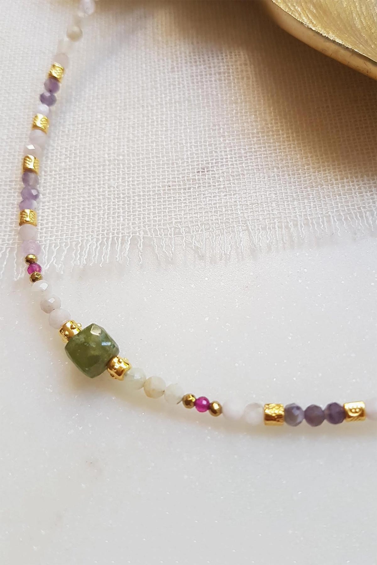 Ginandger Ouma Necklace - Amethyst & Vesonite