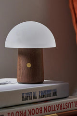 Gingko Design Mini Alice Mushroom Lamp | Natural Walnut Wood