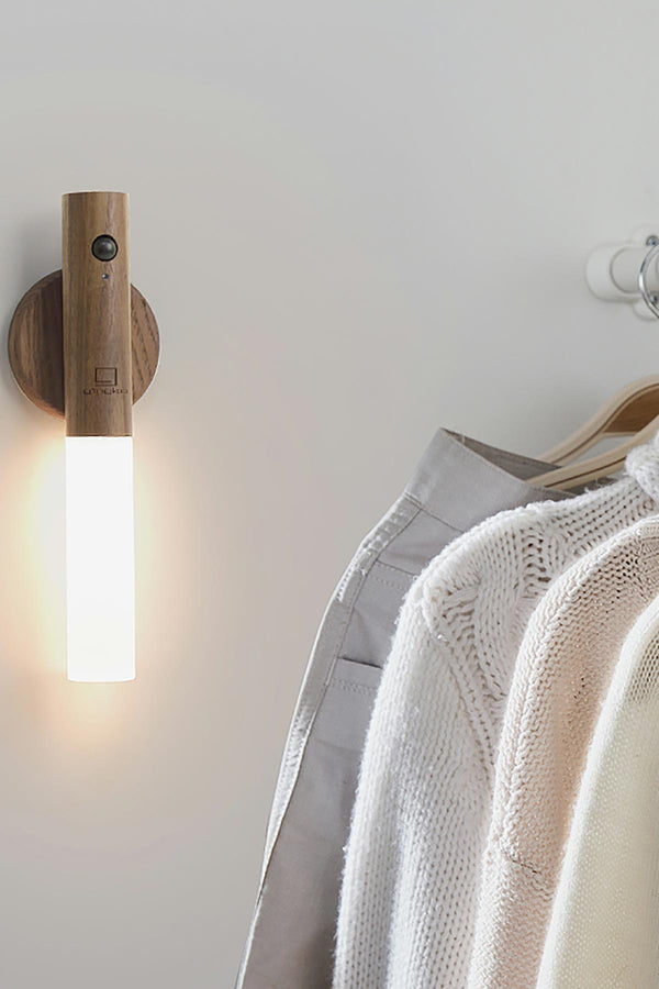 Gingko Design Smart Baton Light | Natural Walnut Wood