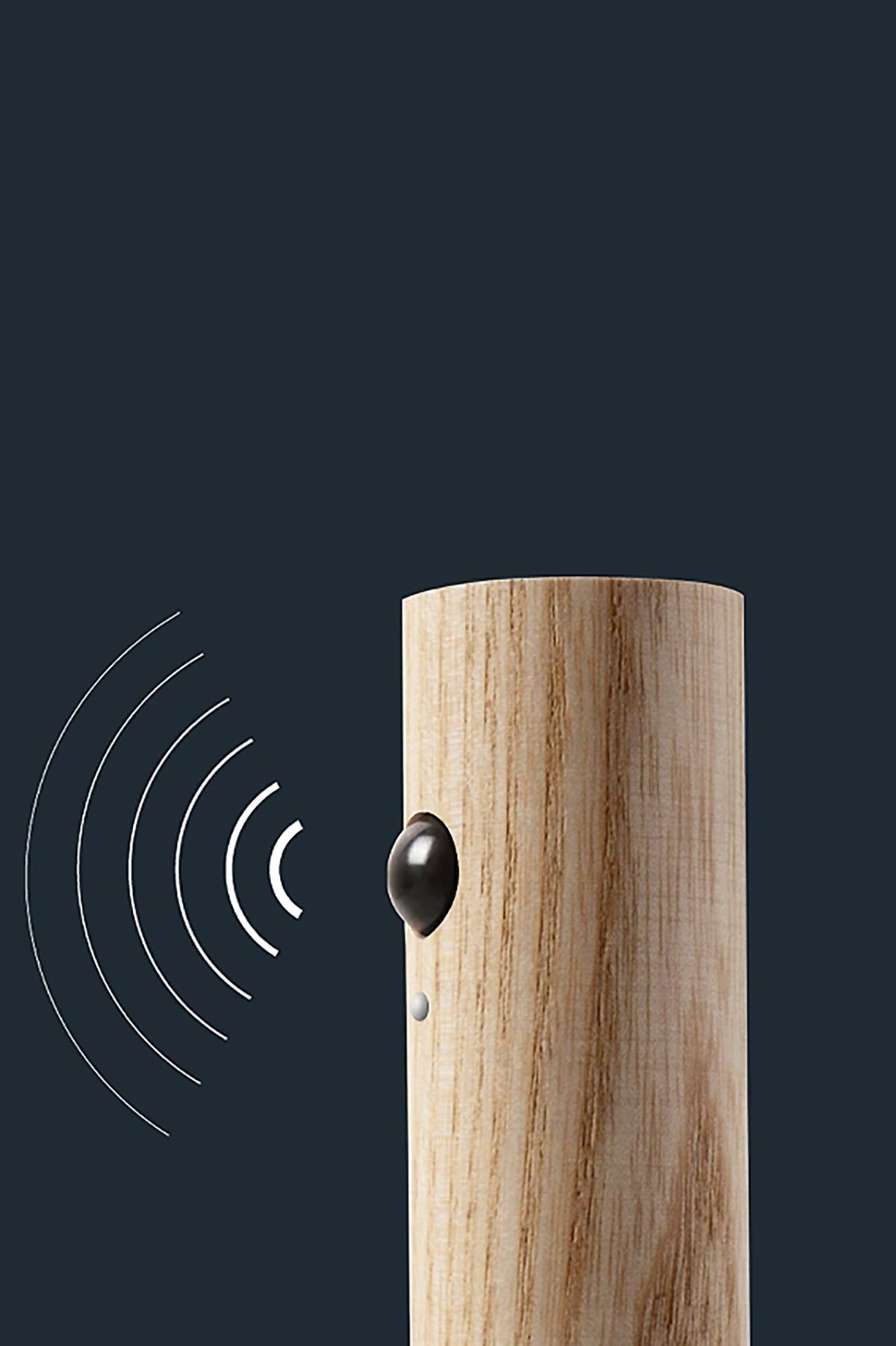 Gingko Design Smart Baton Light | Natural Walnut Wood