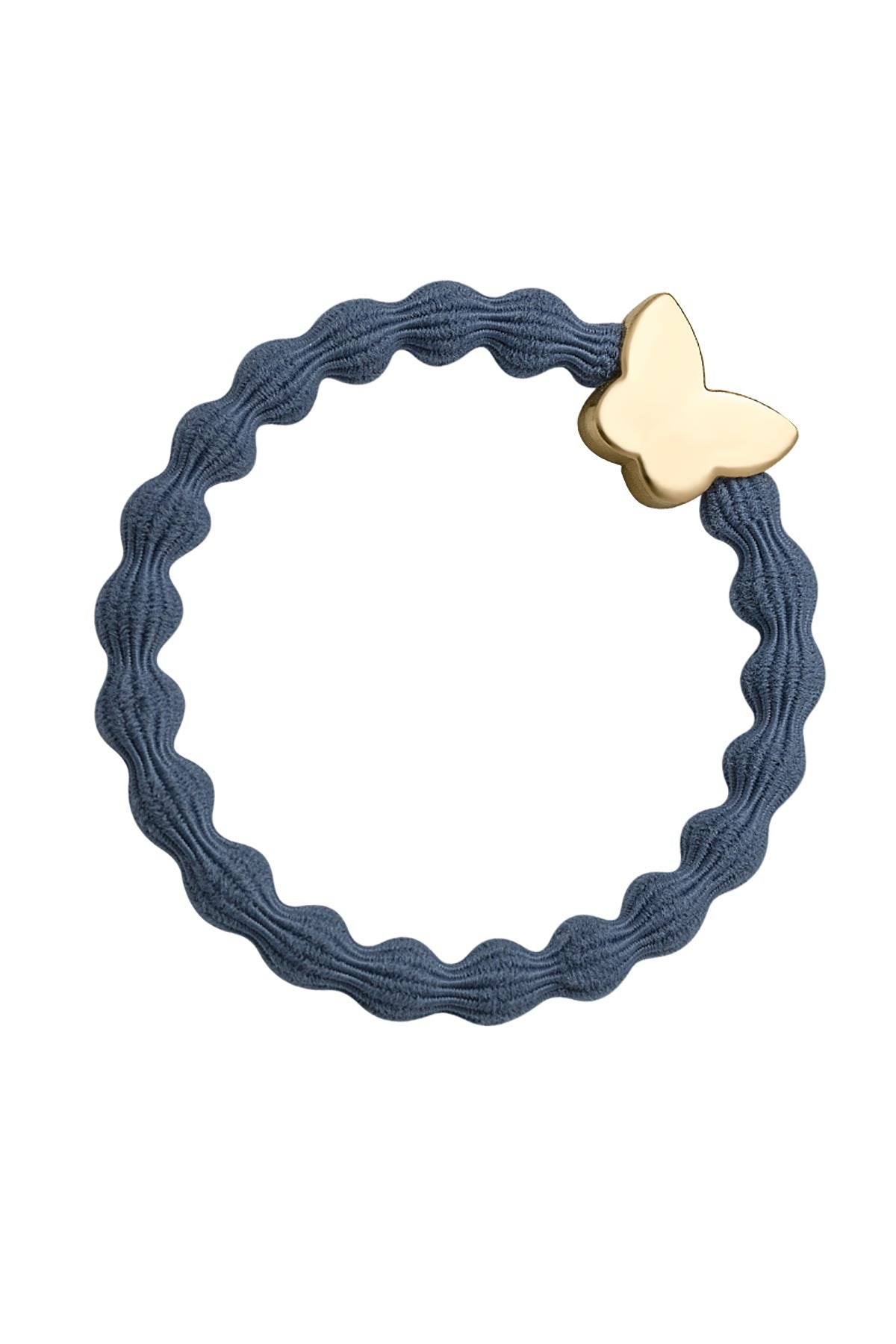 by Eloise Gold Butterfly Hairband In Dove Blue Mia Strada London