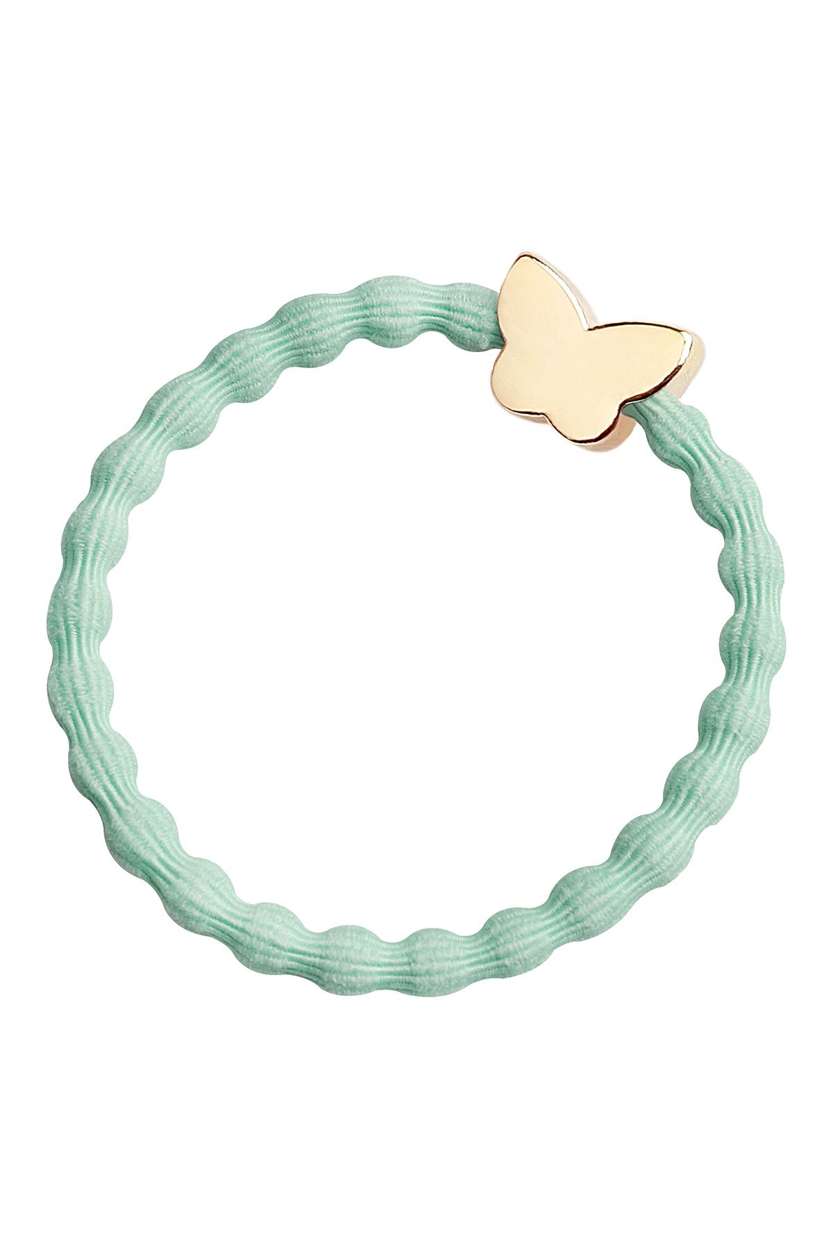 by Eloise Gold Butterfly Hairband In Mint