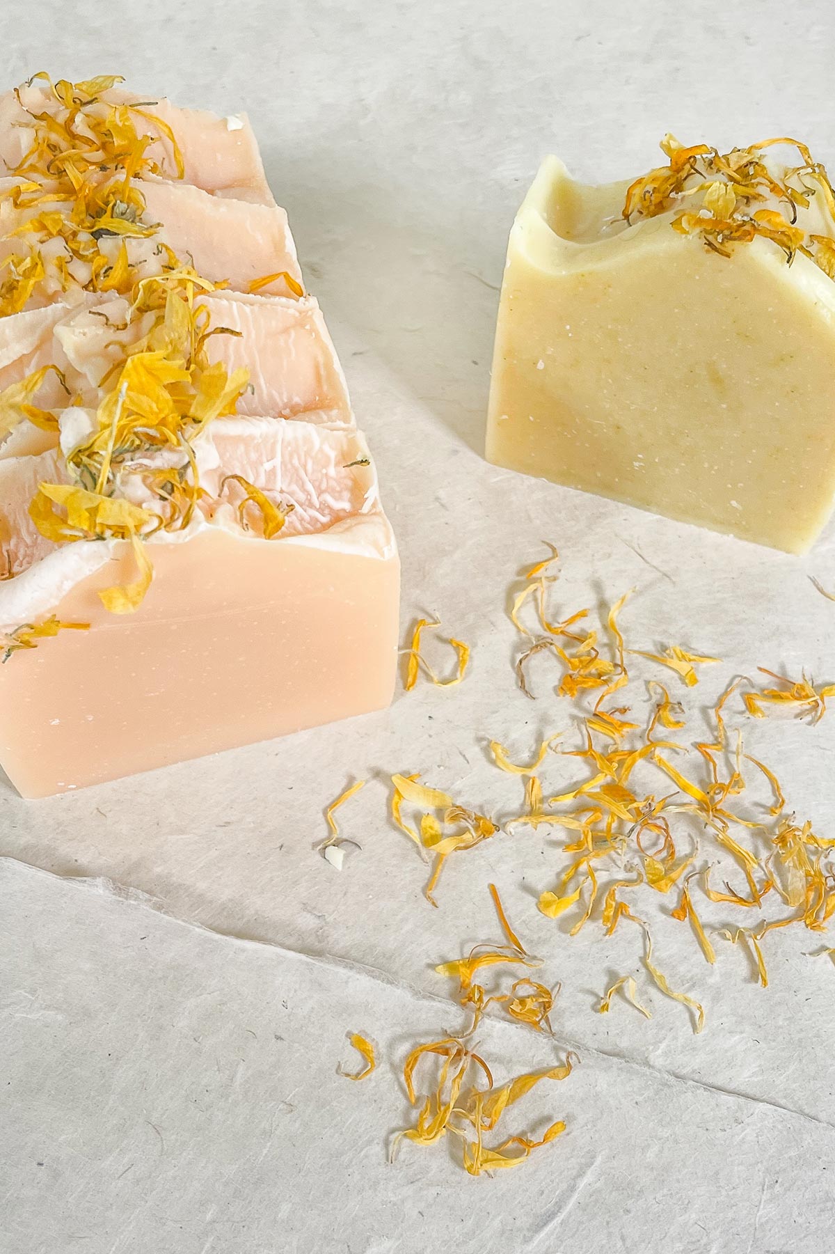 Auraque Handcrafted Frankincense Calendula Kaolin Clay Soap Bar