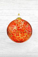 Honest Handcrafted Paper Mache Baubles Enchanted Orange