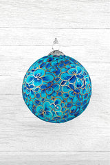 Honest Handcrafted Paper Mache Baubles Enchanted Sea Blue