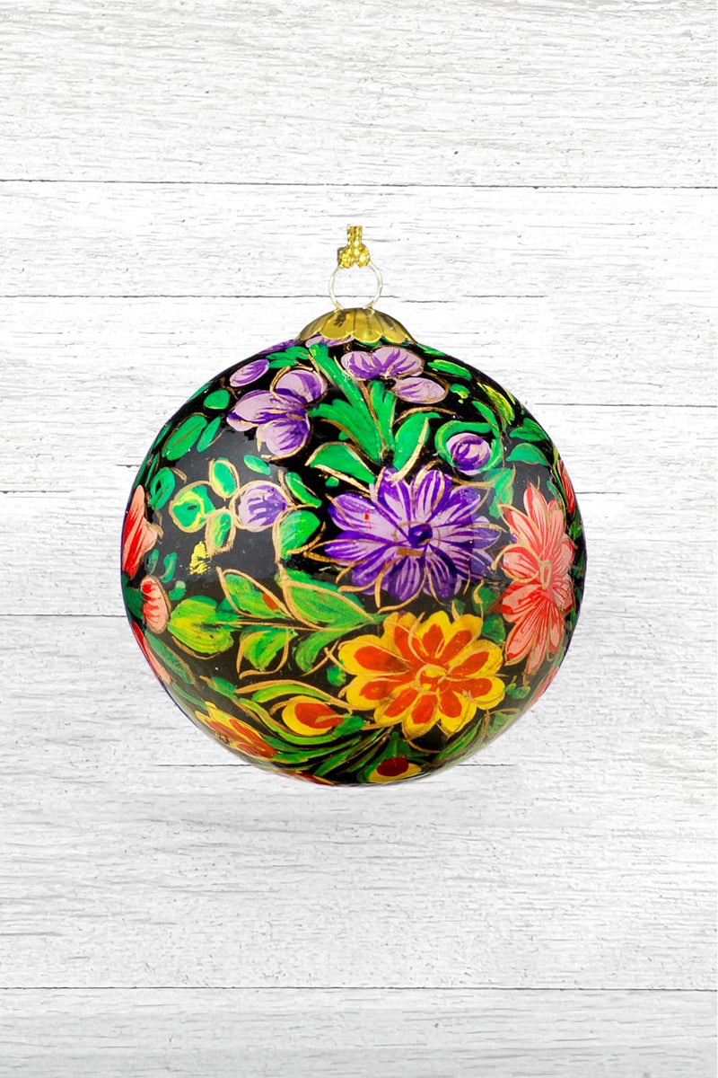 Honest Handcrafted Paper Mache Baubles Magic Garden