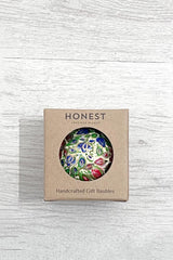 Honest Handcrafted Paper Mache Baubles Spring Roses