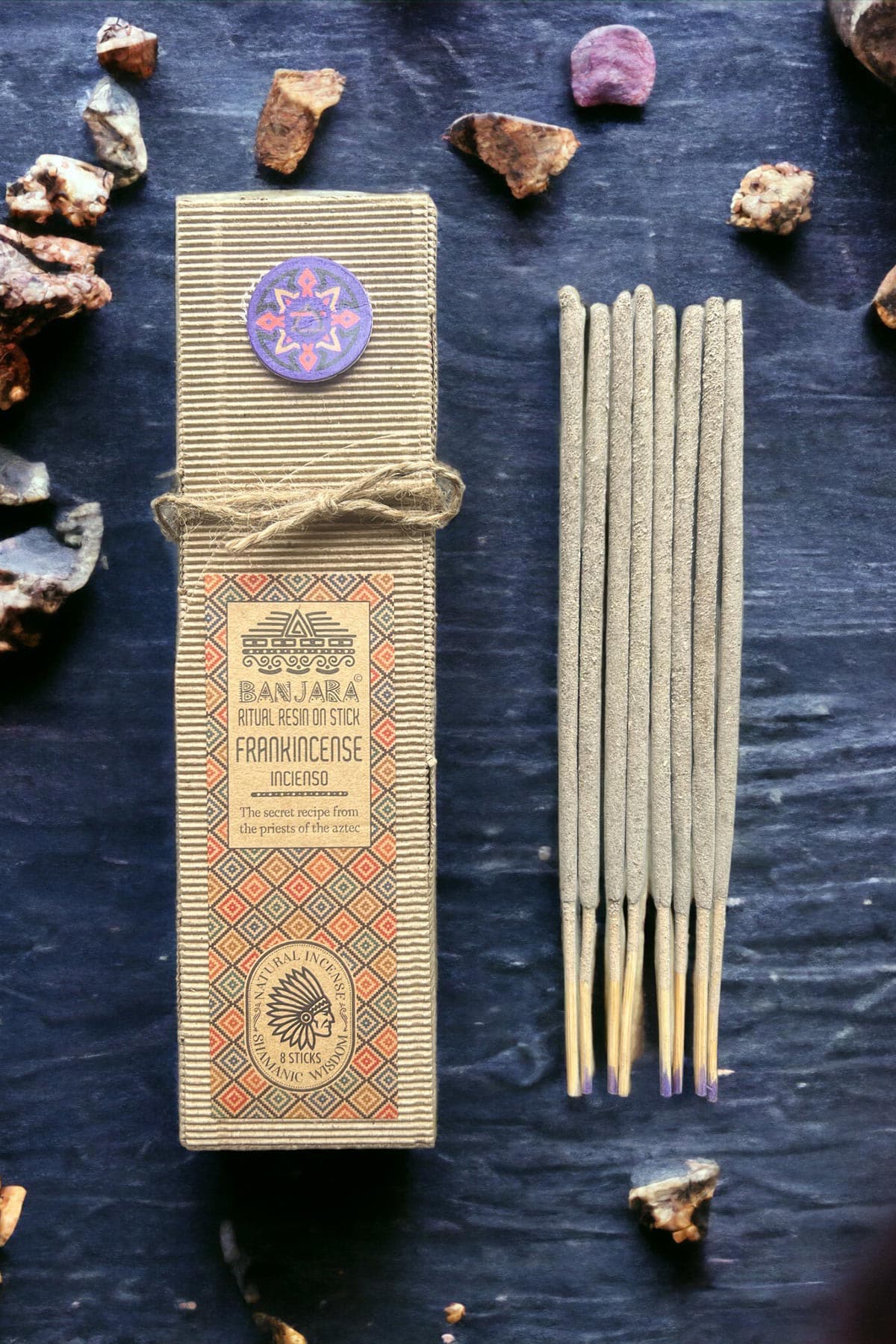 Ancient Wisdom Handcrafted Ritual Resin Incense Sticks Frankincense Scent