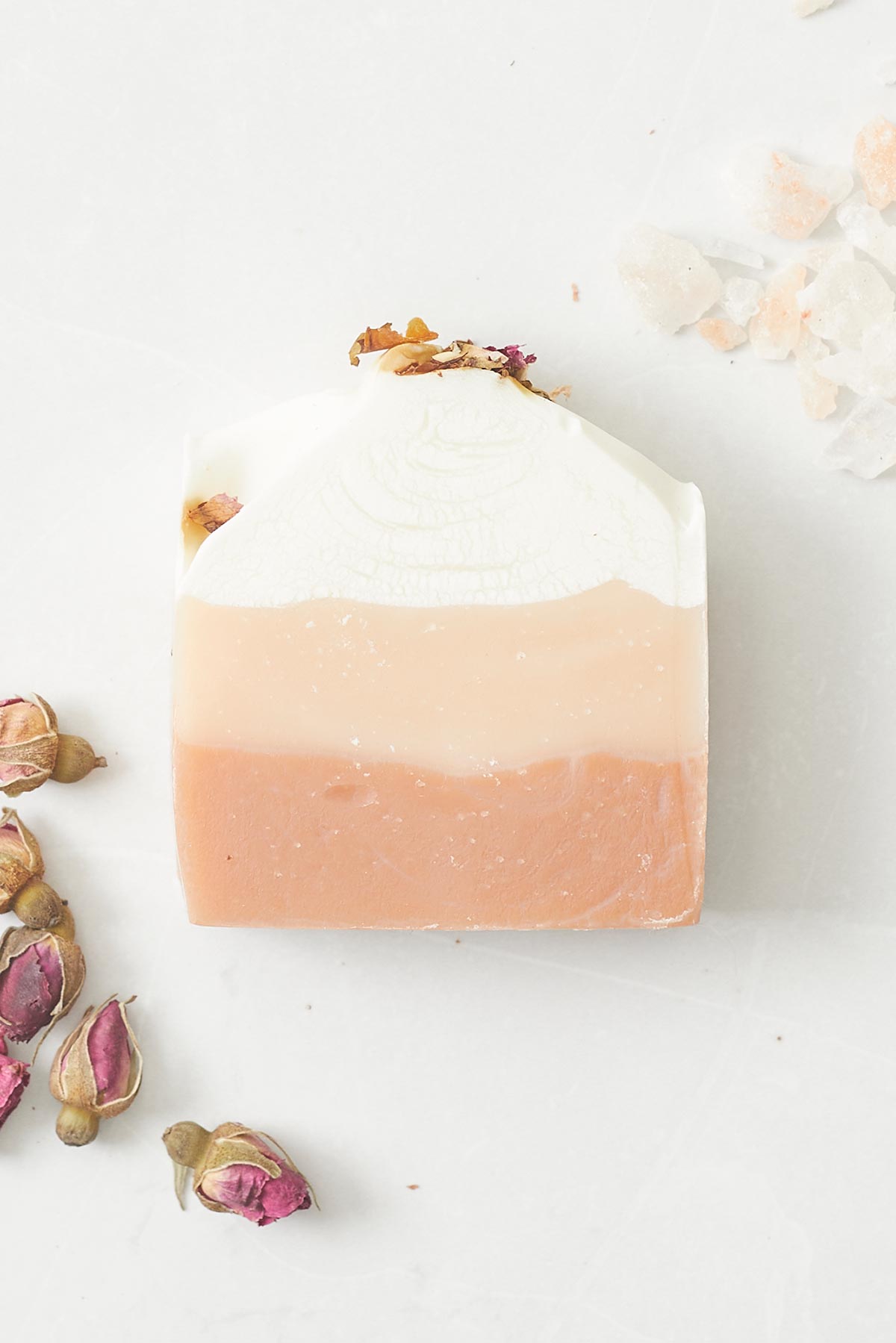 Auraque Handcrafted Rose Geranium Patchouli Kaolin Clay Soap Bar