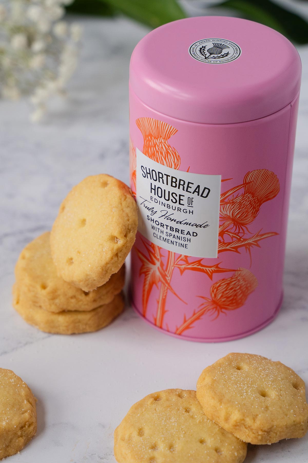 Shortbread House Of Edinburgh Handmade Shortbread Biscuits With Spanish Clementine