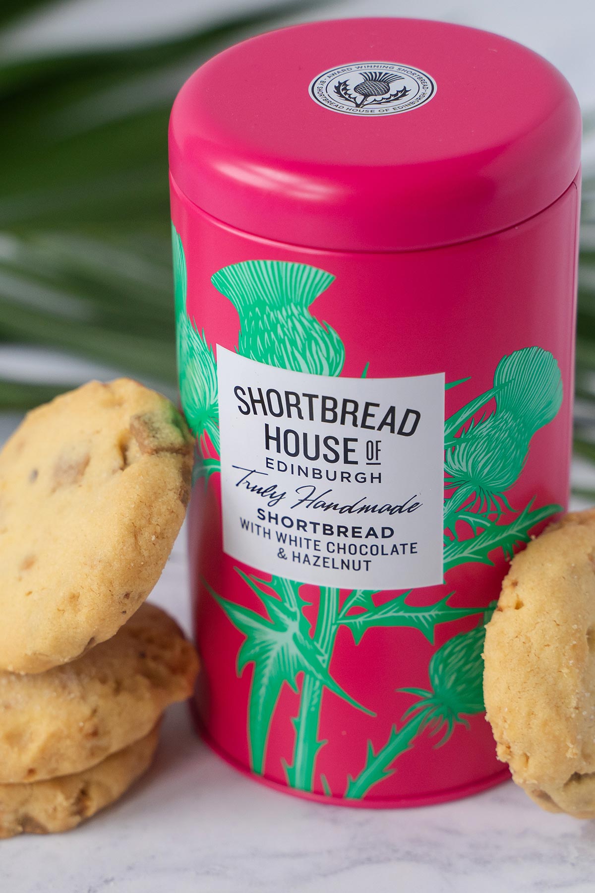 Shortbread House Of Edinburgh Handmade Shortbread Biscuits With White Chocolate And Hazelnuts