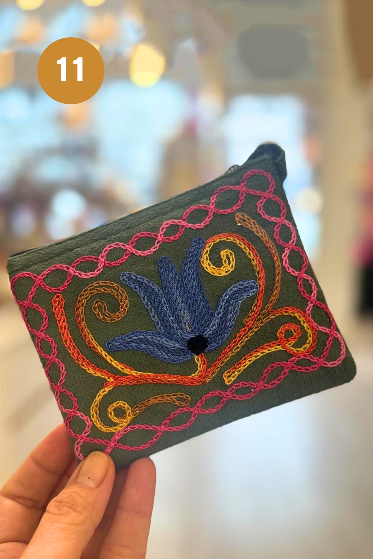 The India Shop Handmade Small Floral Purse