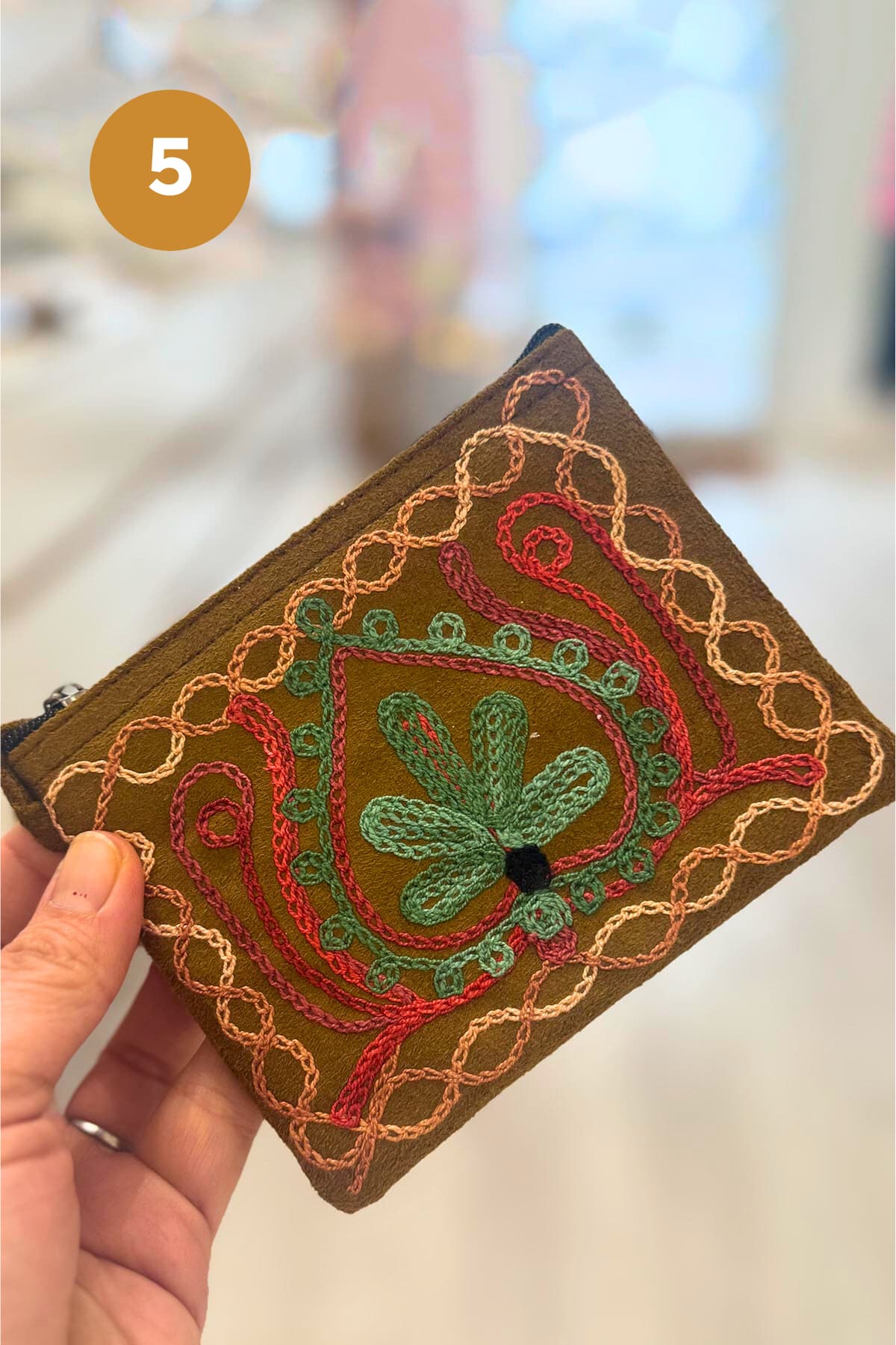 The India Shop Handmade Small Floral Purse