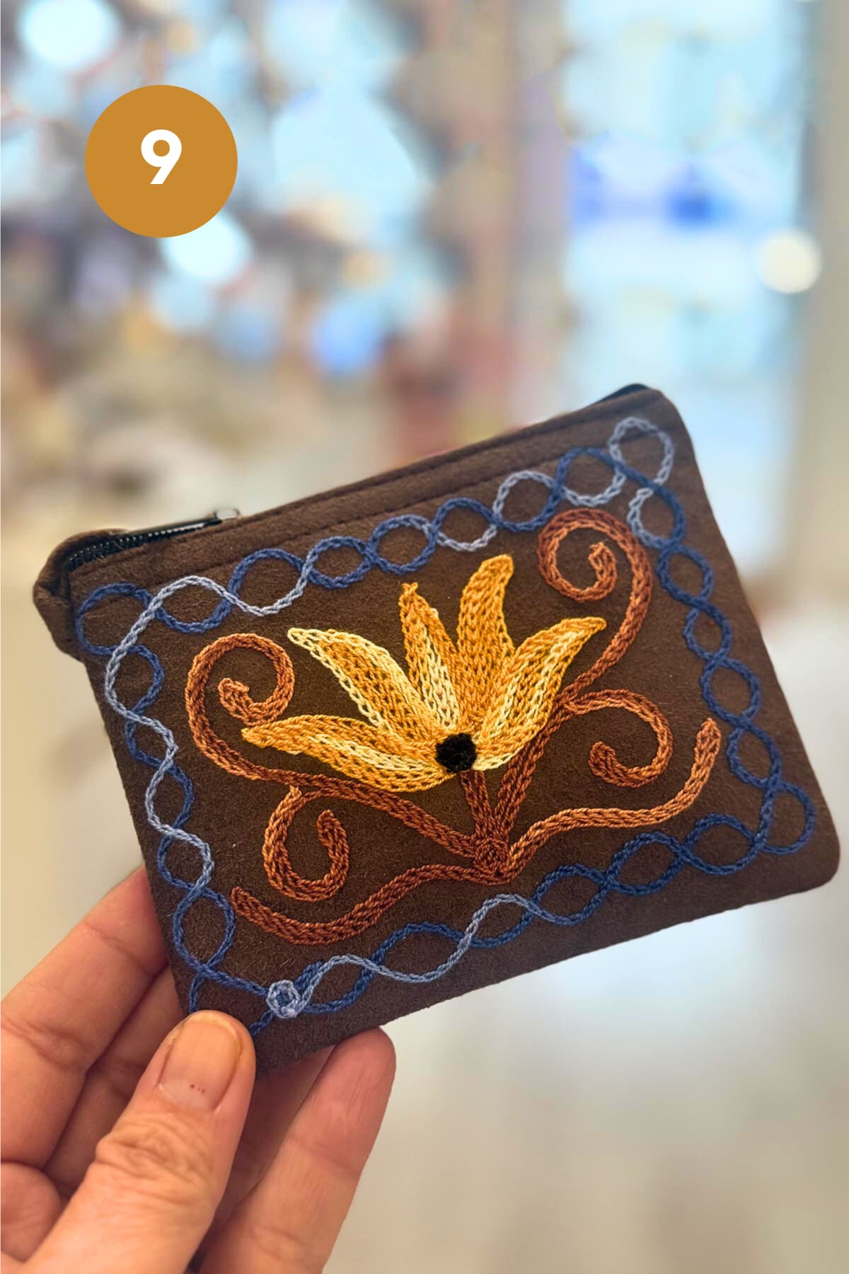 The India Shop Handmade Small Floral Purse