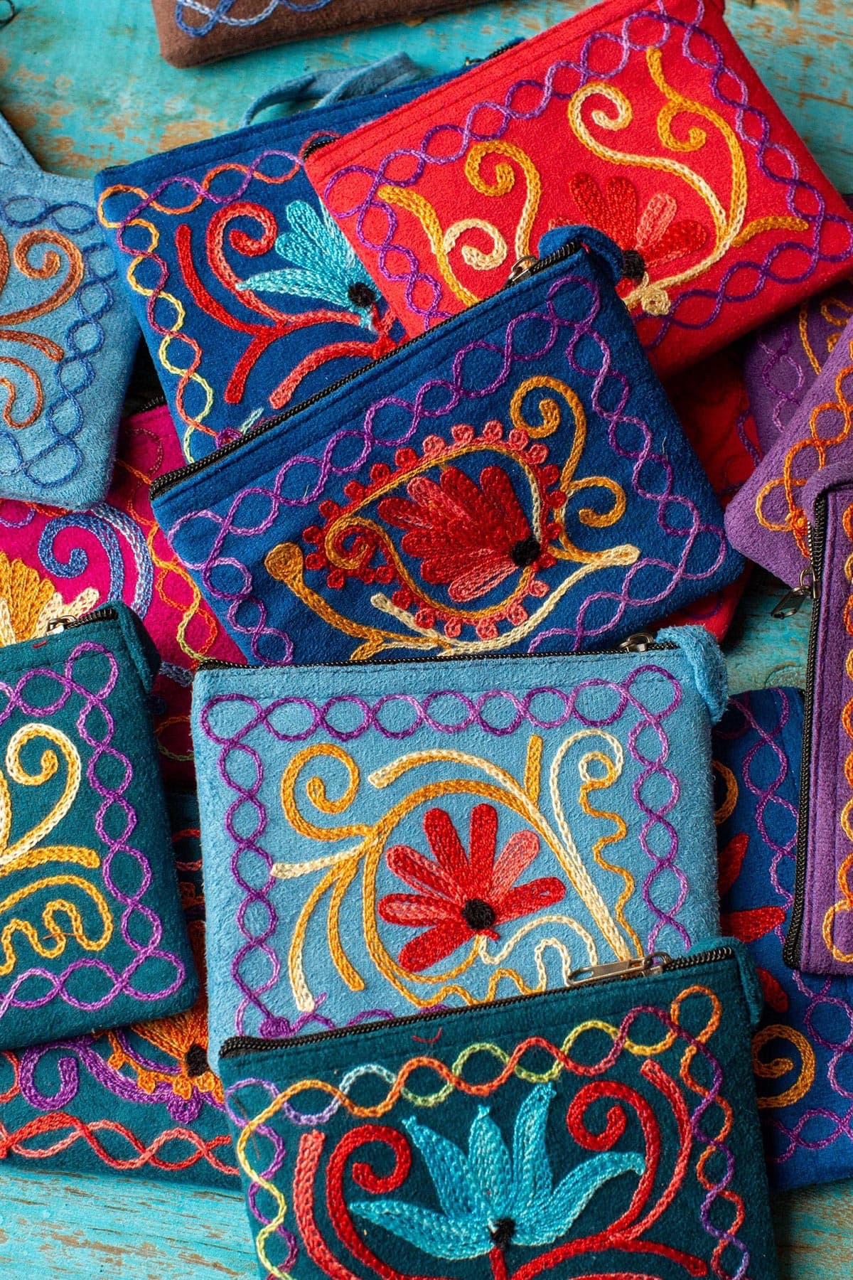 The India Shop Handmade Small Floral Purse