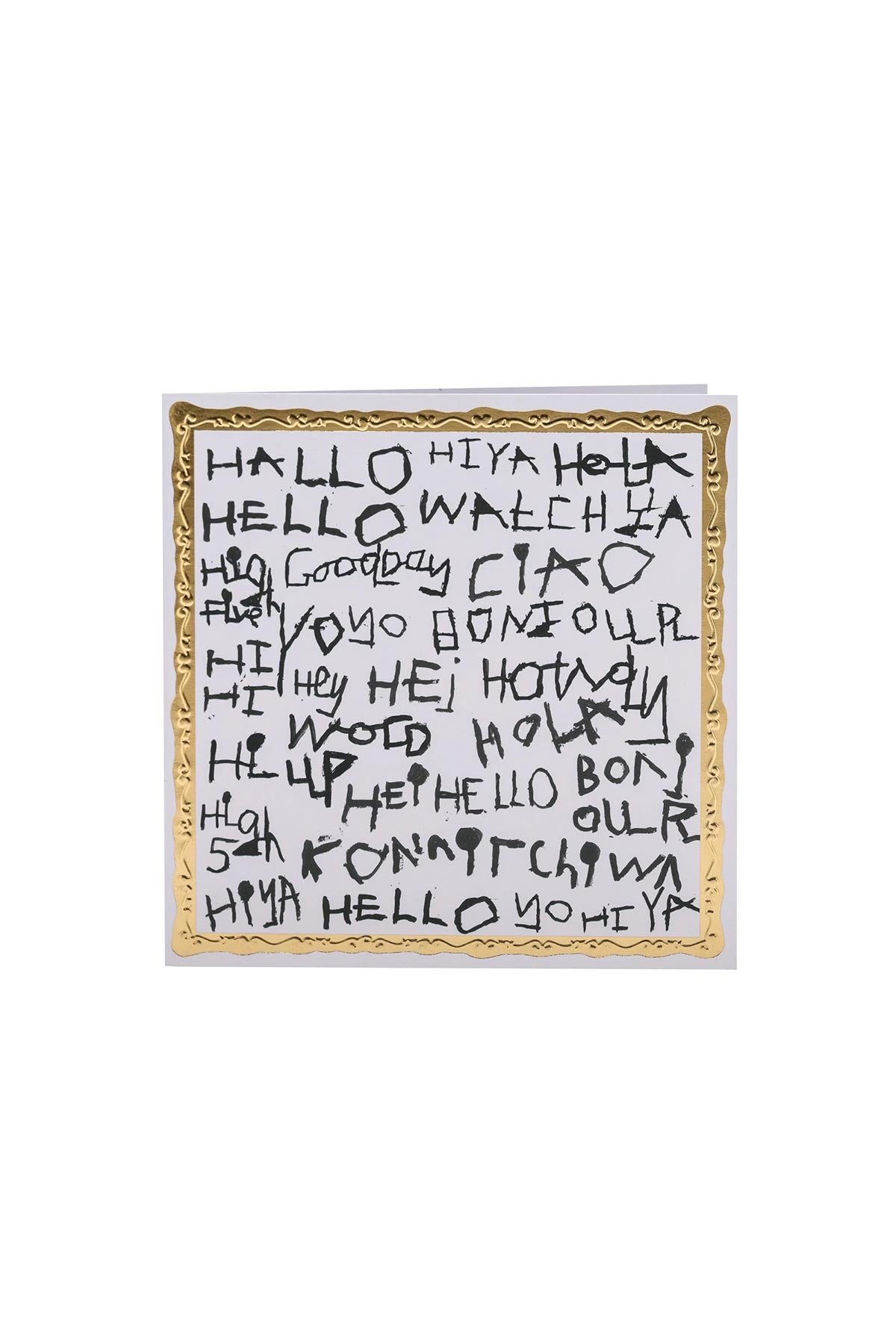 Arthouse Unlimited Hello Hello Greetings Card