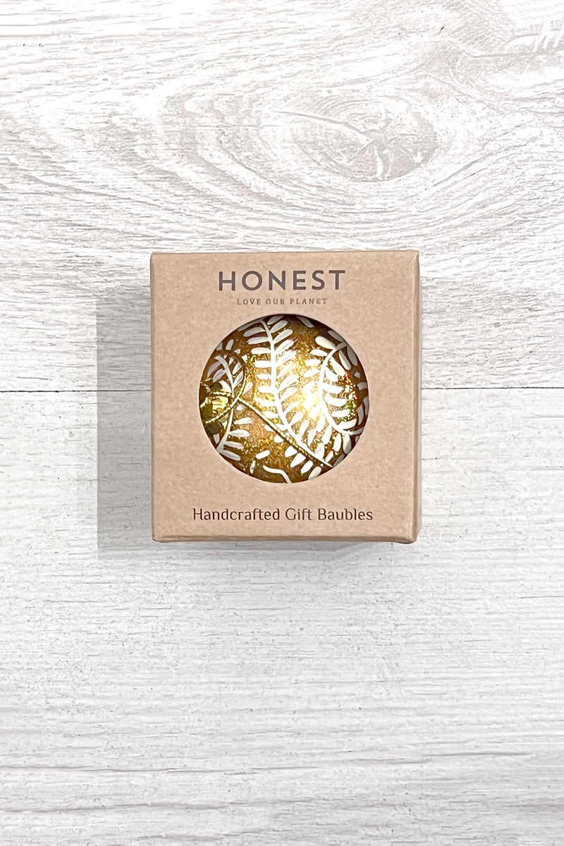 Honest Winter Vines Gold Christmas Baubles