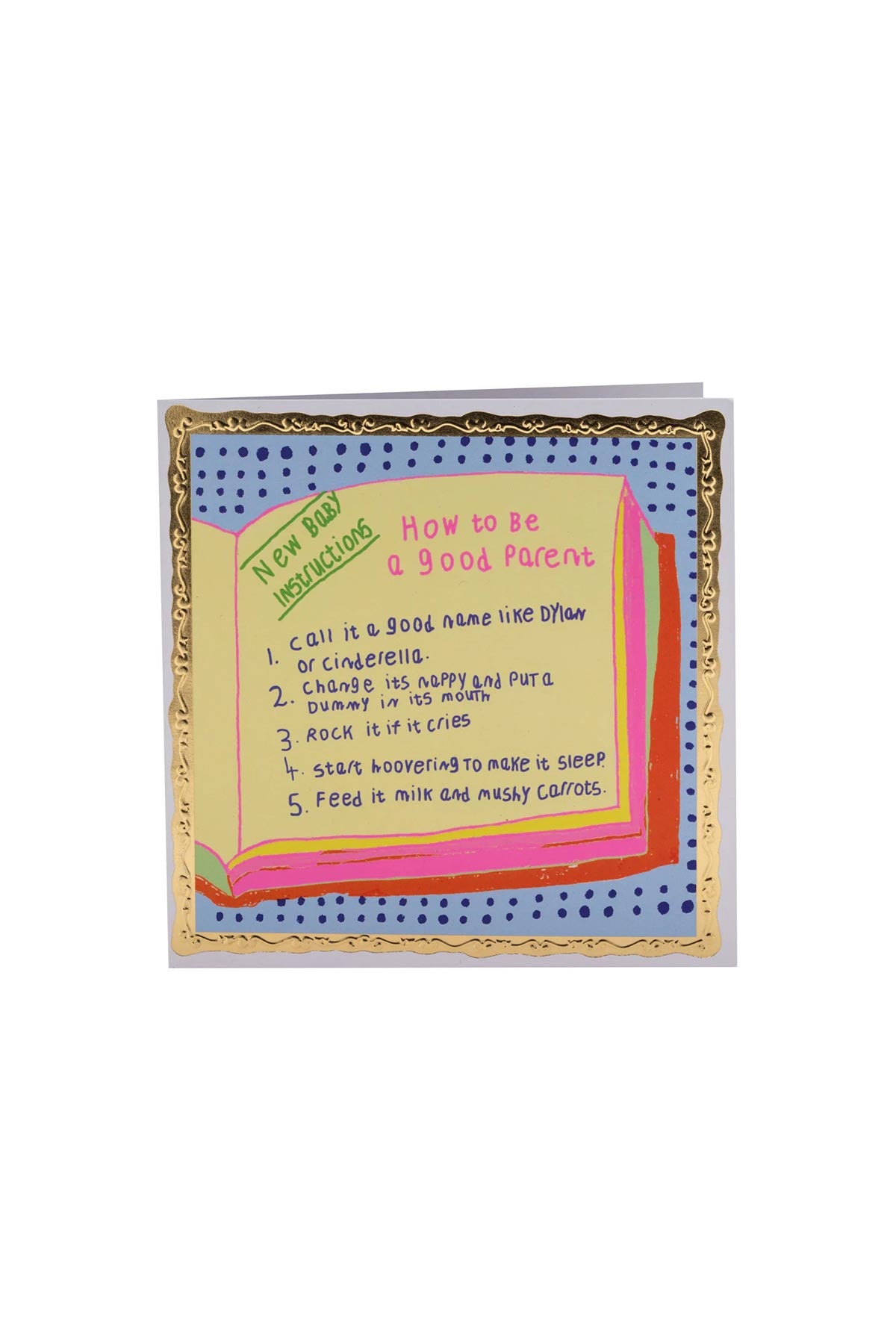 Arthouse Unlimited How To Be A Good Parent New Baby Card