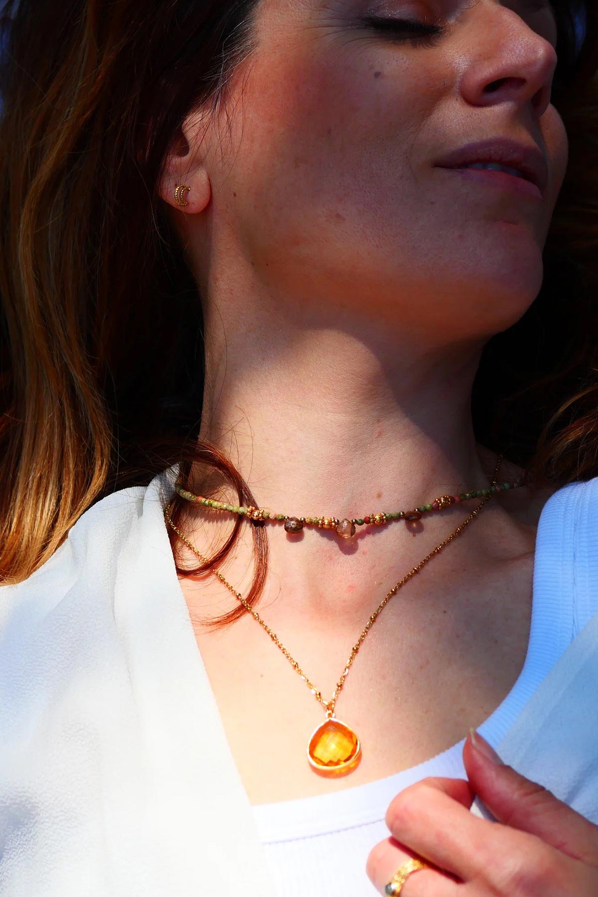 Ginandger Justine Necklace Citrine