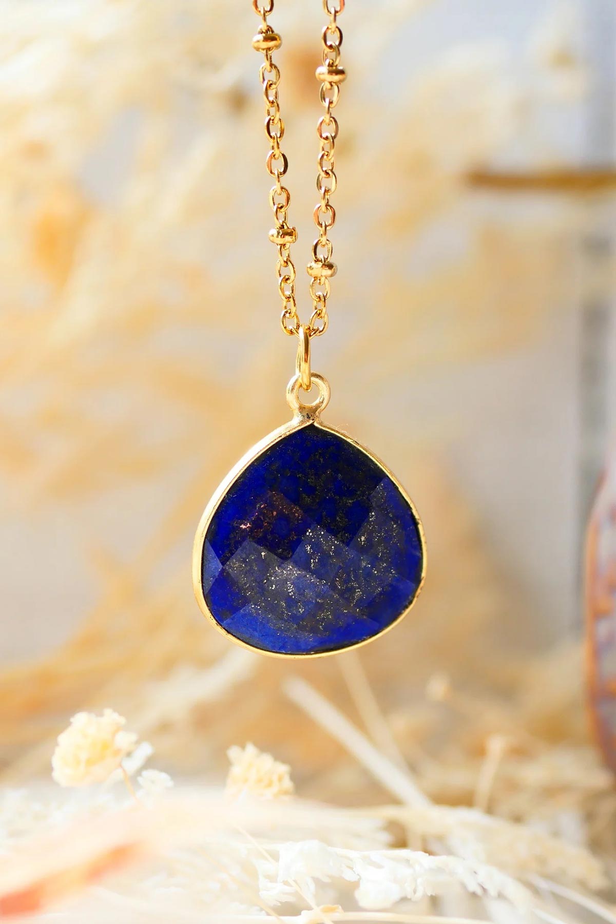 Ginandger Justine Necklace Lapis Lazuli