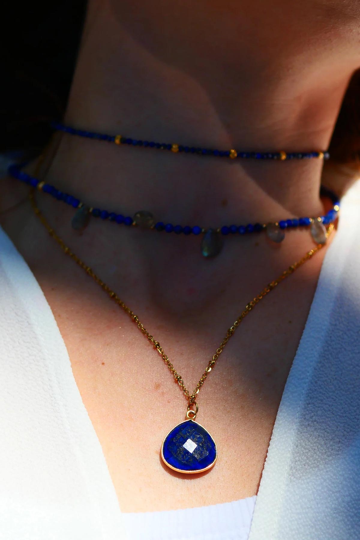 Ginandger Justine Necklace Lapis Lazuli