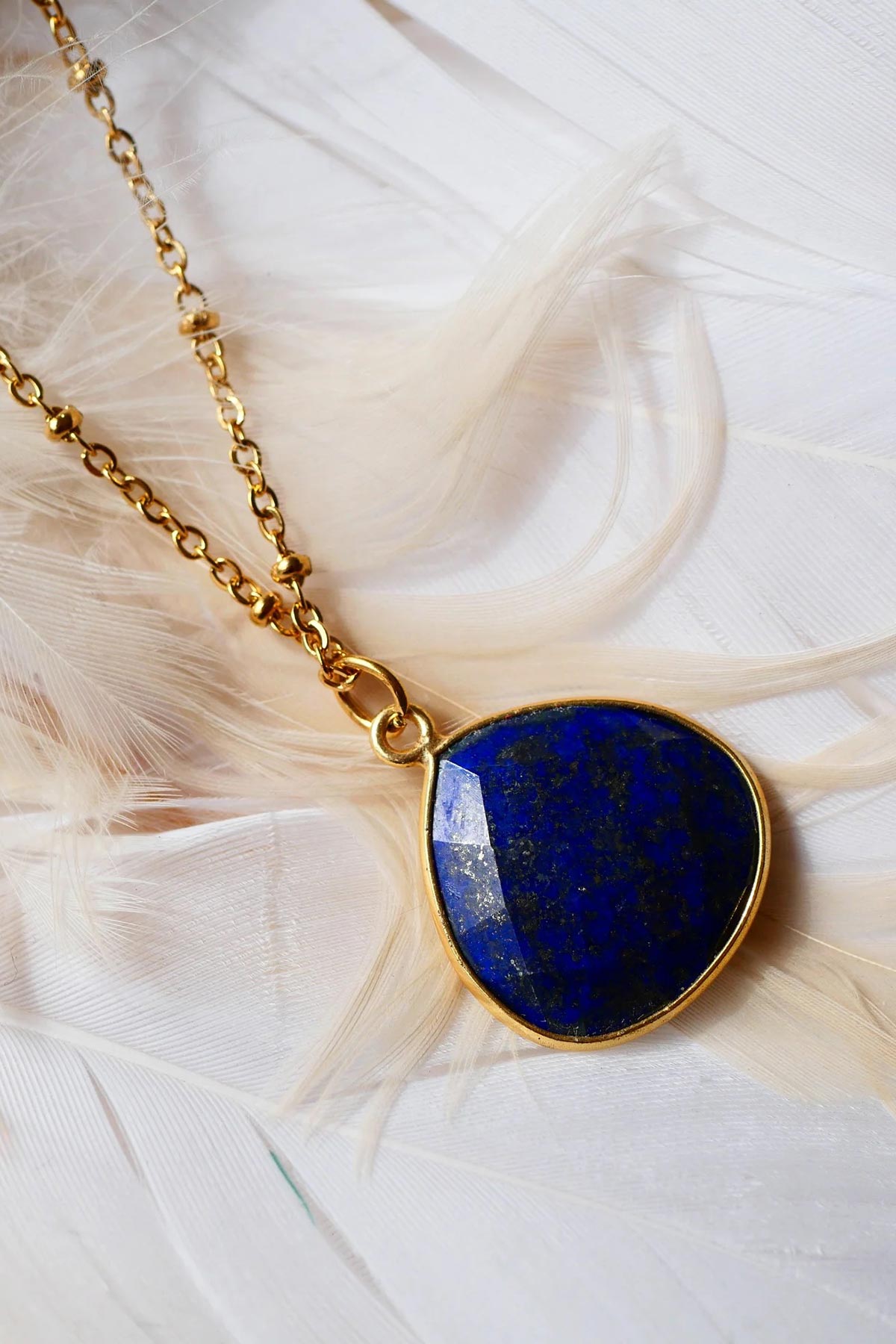 Ginandger Justine Necklace Lapis Lazuli