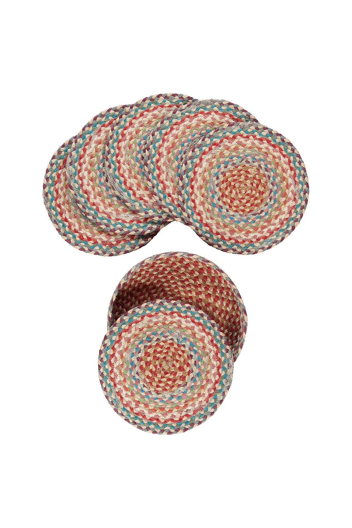 The Braided Rug Company Jute Coasters | Set Of 6